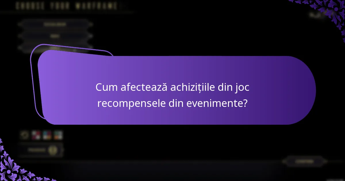 Cum afectează achizițiile din joc recompensele din evenimente?