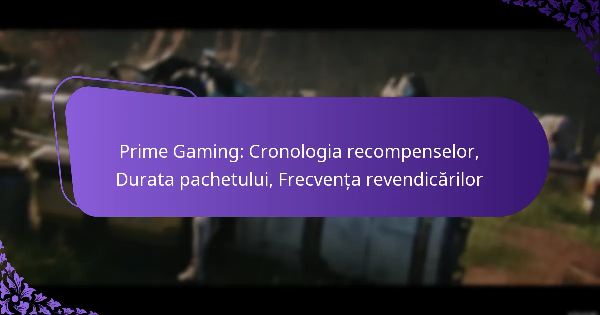 Prime Gaming: Cronologia recompenselor, Durata pachetului, Frecvența revendicărilor