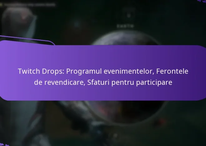 Twitch Drops: Programul evenimentelor, Ferontele de revendicare, Sfaturi pentru participare